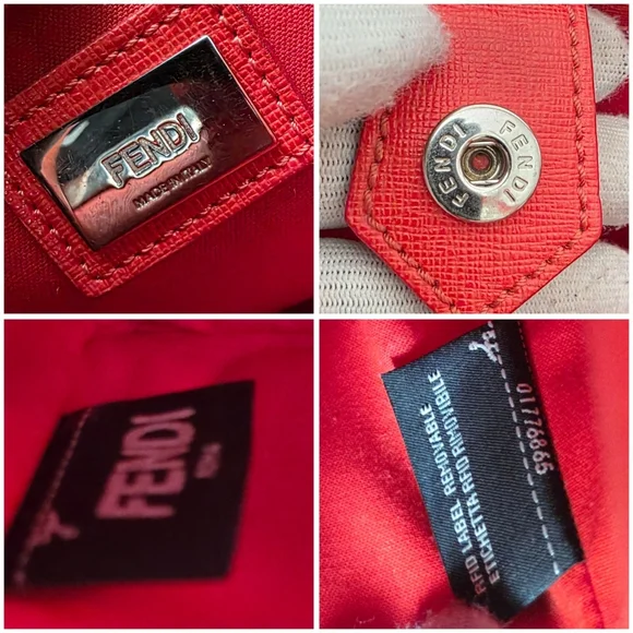 Auth Fendi 2jour Monster Blue/Orange Leather Bag, Wallet And Coin Case - Picture 5 of 11